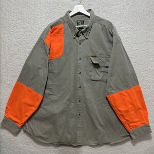 Guide Series‎ Long sleeve Button Front Shirt Men's 3XL Hunting Shooting Beige